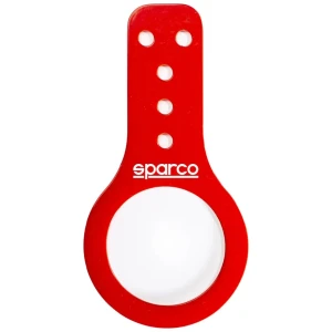 Sparco stalen sleepoog in rood met oogdiameter van 50 mm