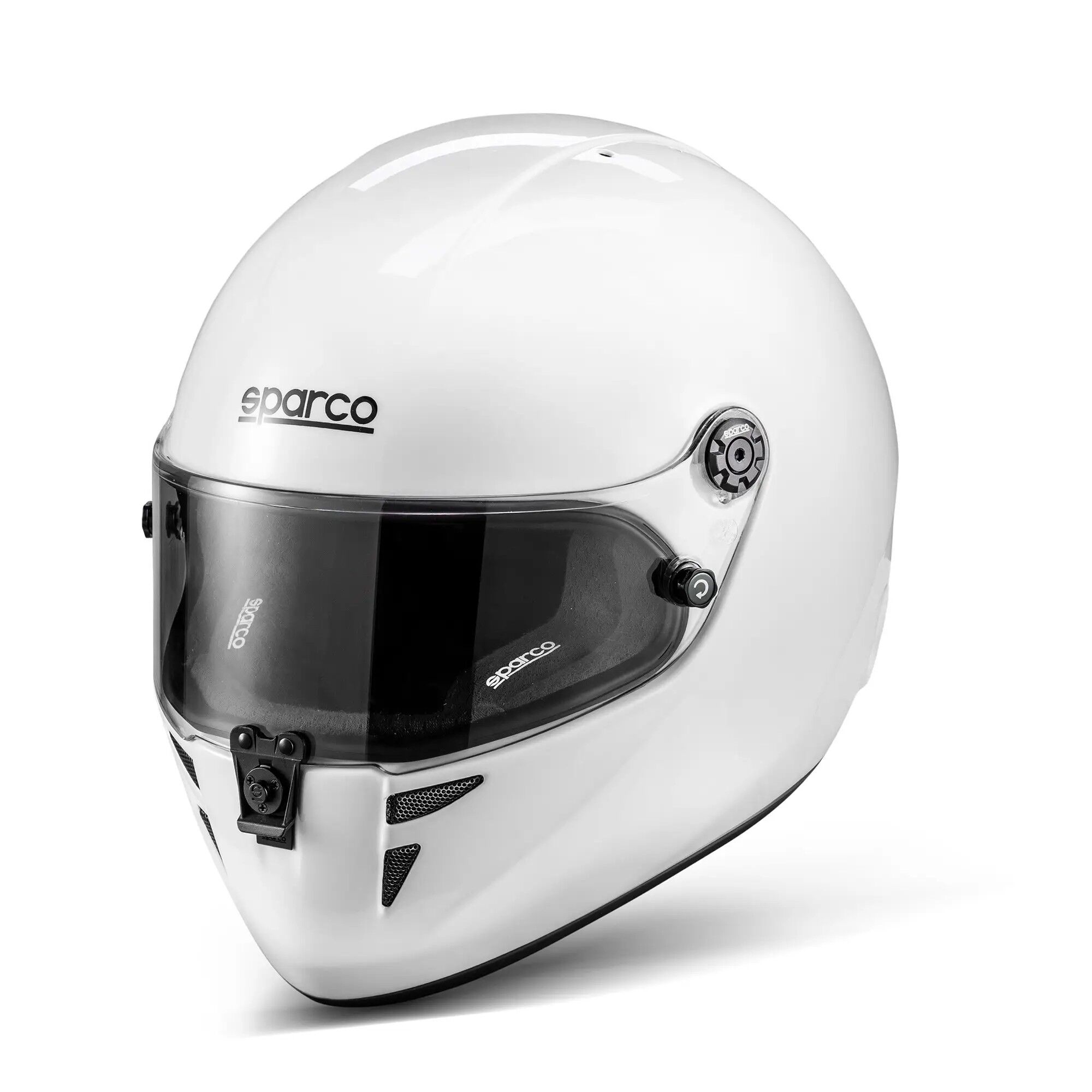 Sparco Stealth KF karthelm 2 Sparco Stealth KF helm in glanzend wit met zwart