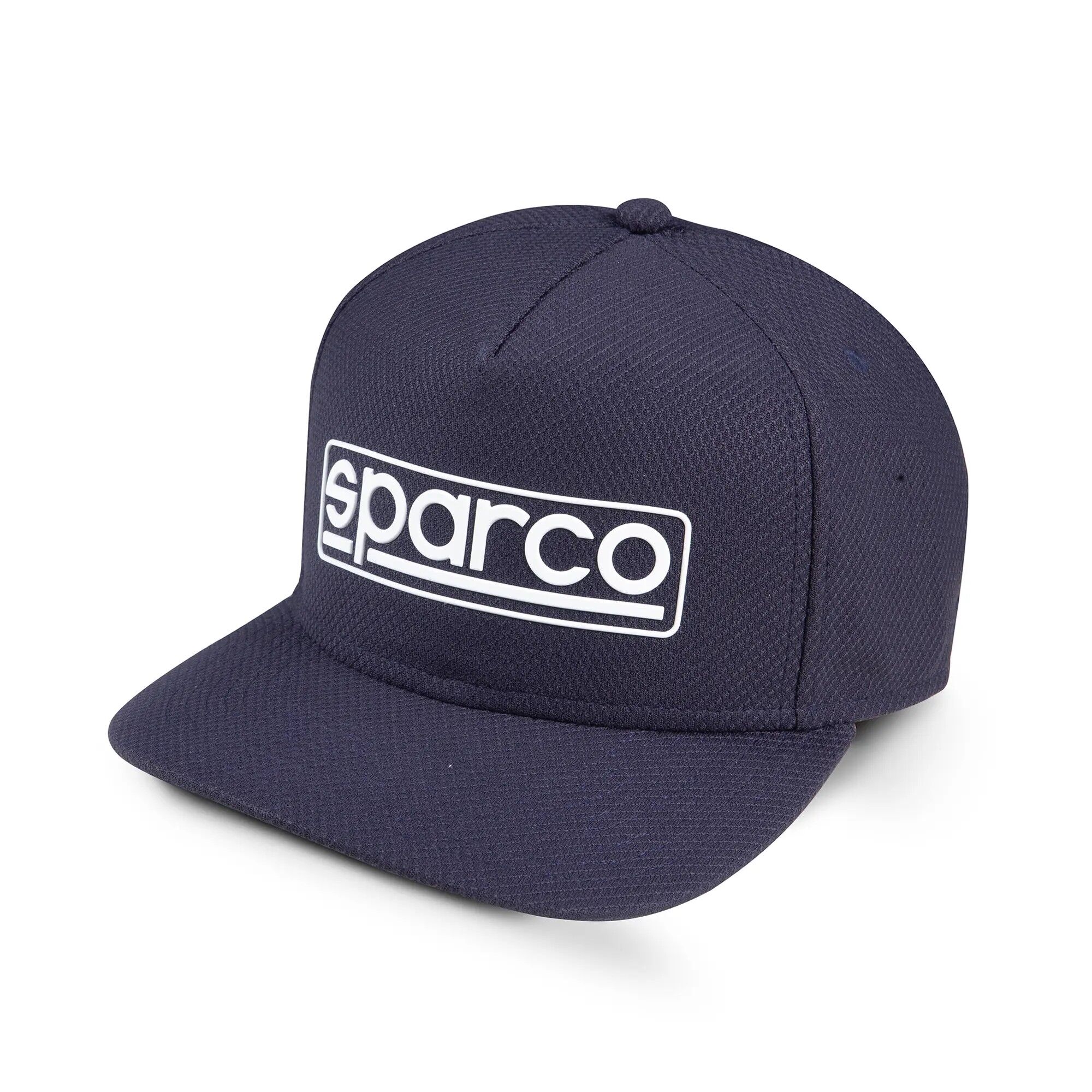 Casquette Sparco Stretch 1 Sparco Stretch cap in marineblauw met verhoogd TPU-logo