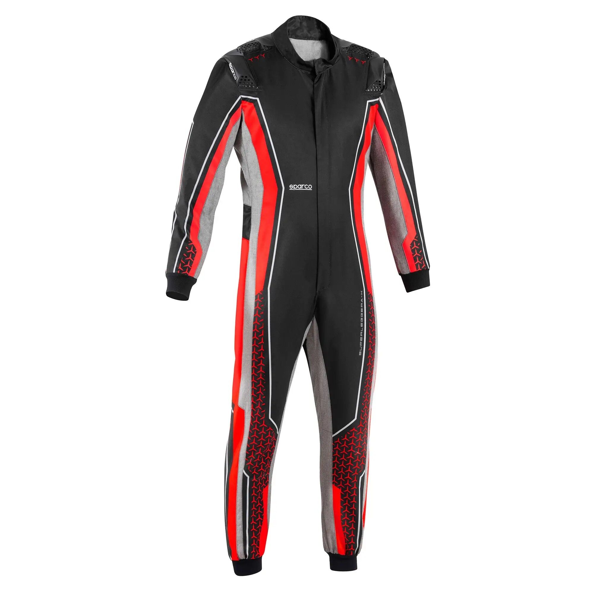 Sparco Superleggera-K kartoverall 2 Sparco Superleggera-K kartpak zwart met fluo oranje