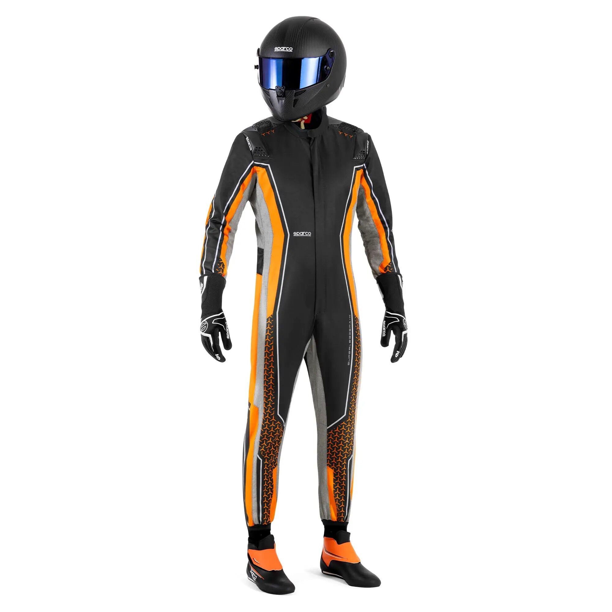 Sparco Superleggera-K kartoverall 3 Sparco Superleggera-K kartpak, voorkant zwart rood
