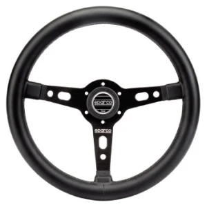 Sparco Targa 350 tuning stuur in retrostijl met leren ovale rand