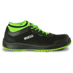 Sparco Teamwork Legend veiligheidsschoen S1P in zwart met groen