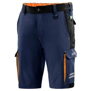 Sparco Tech werkshort in grijs met geel en reflecterende details