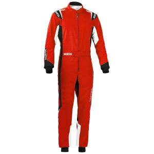 Sparco Thunder kartoverall in rood en zwart