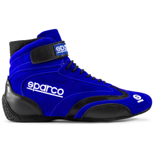 Sparco Top raceschoenen in rood suede, hoog model met enkelsteun