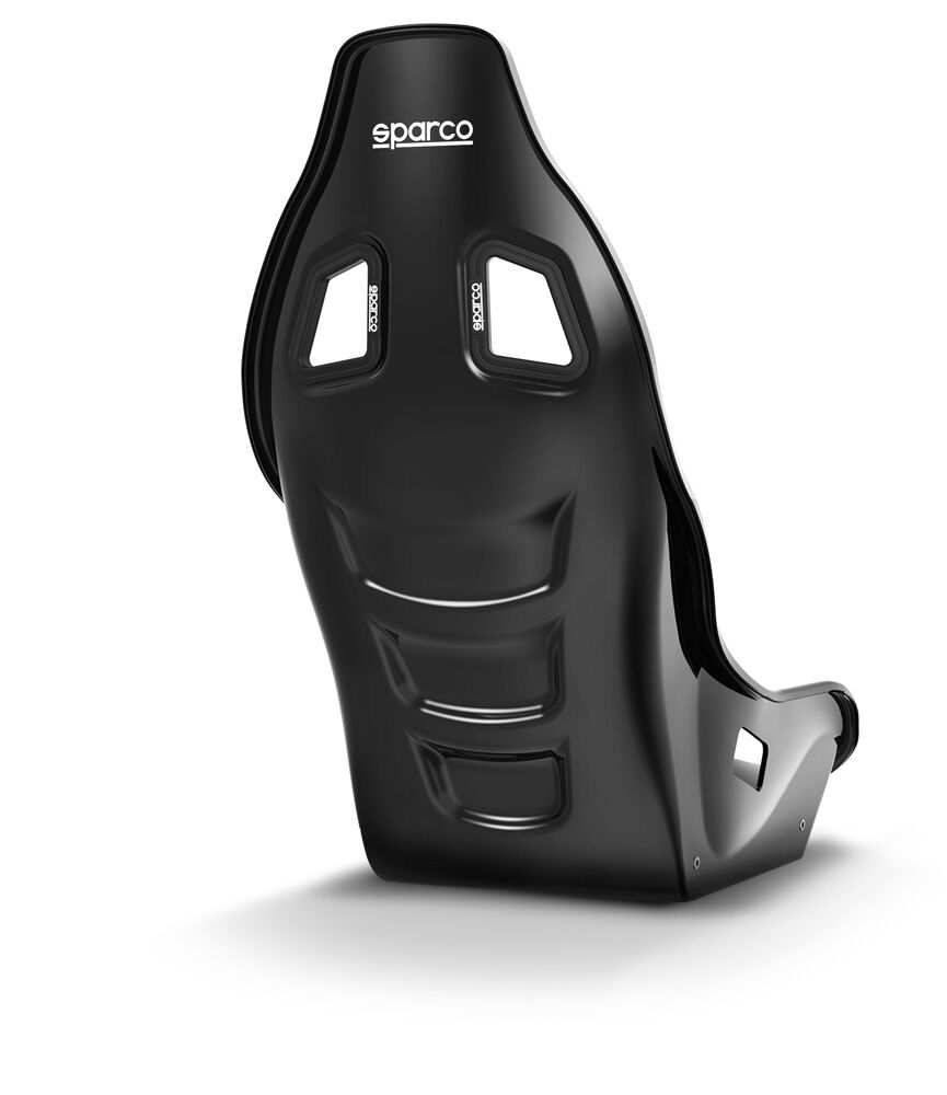 Sparco Ultra FIA racing seat 2 Vooraanzicht van de smalle Sparco Ultra zonder vulling