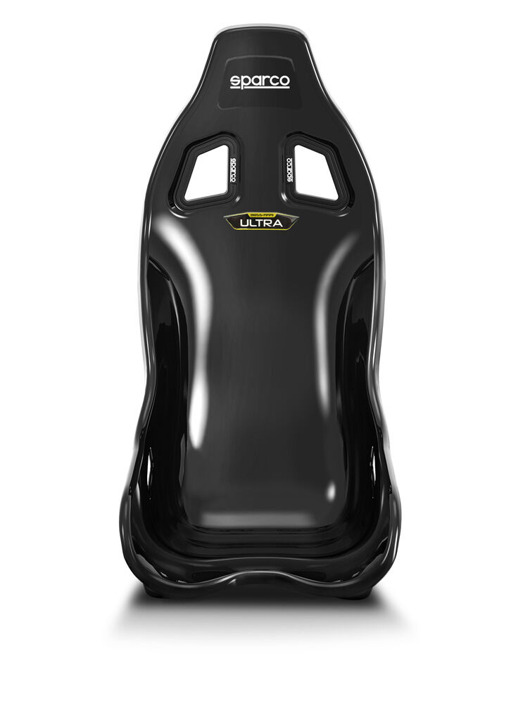 Sparco Ultra FIA racing seat 3 Zijaanzicht van de Sparco Ultra met diepe zijsteunen