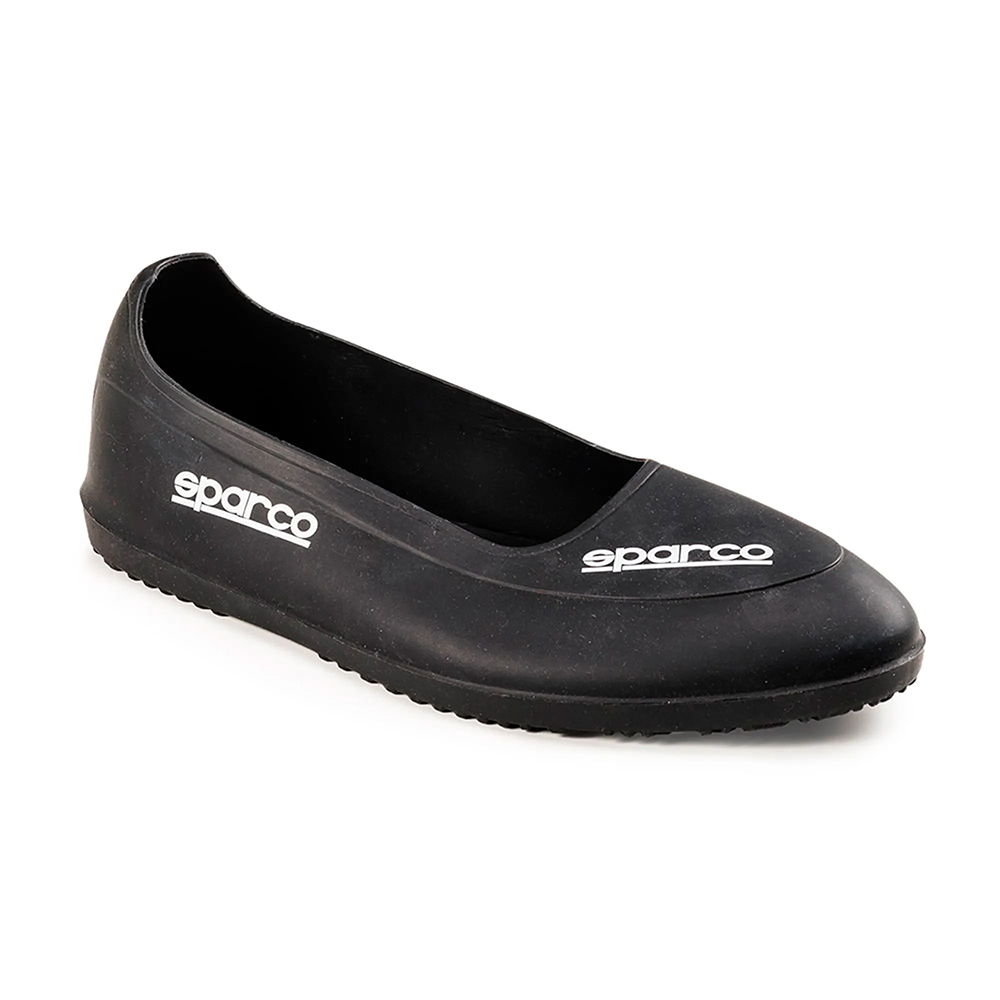 Surchaussures rallye imperméables Sparco 1 Sparco waterdichte rally overschoenen van zwart zacht rubber