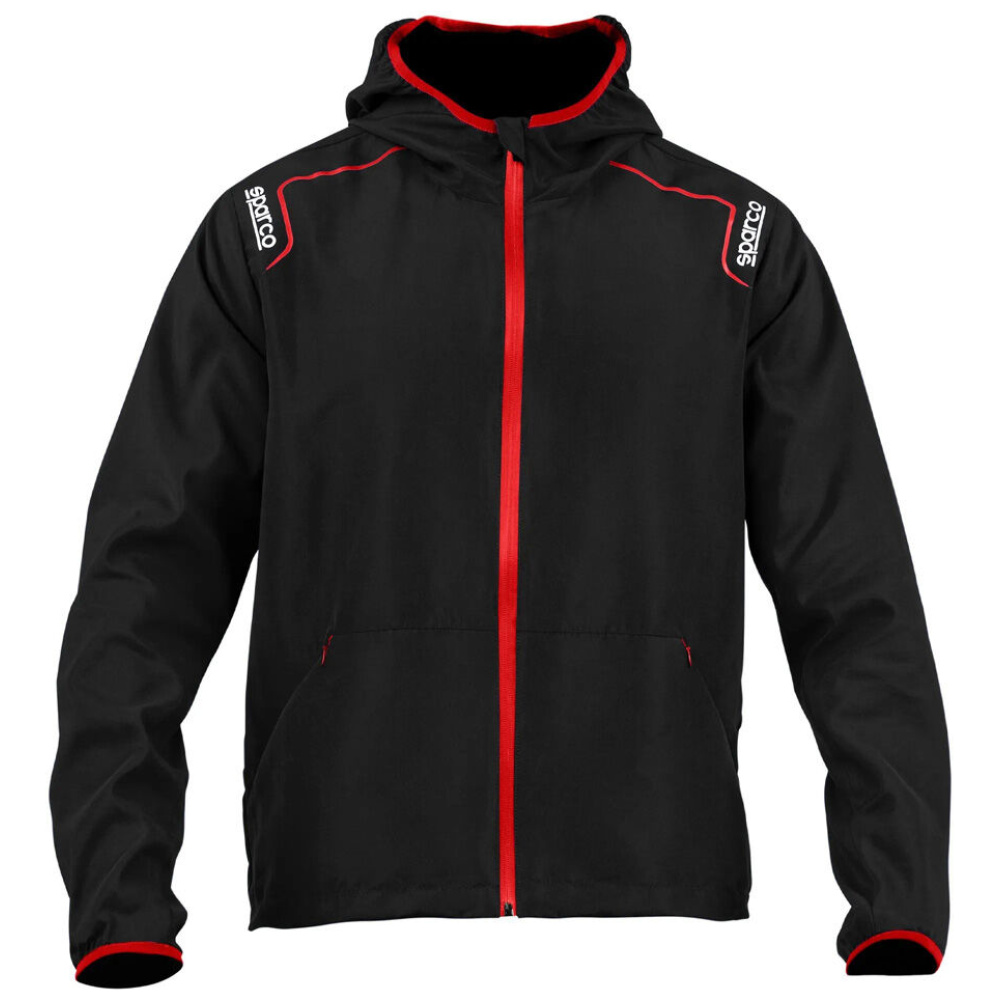 Sparco windstopper jas in zwart met capuchon