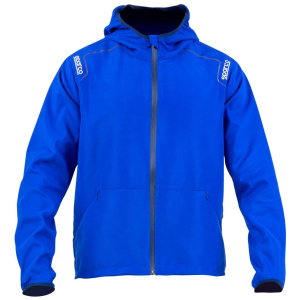 Sparco windstopper jas in zwart met capuchon