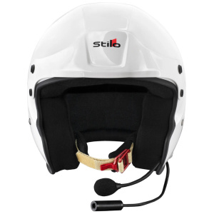 Stilo Sport Plus Rally open face rallyhelm met intercom en witte schaal