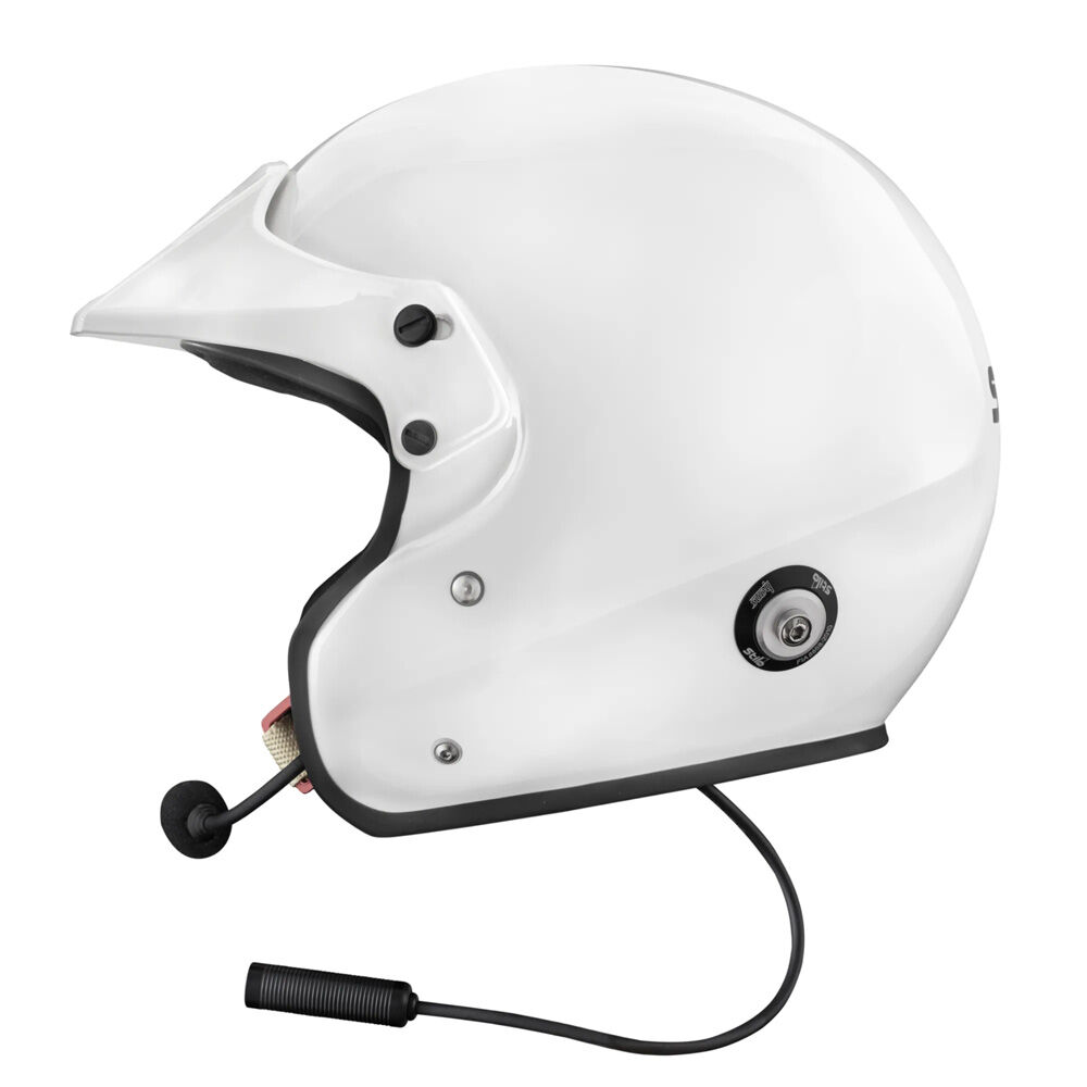 Stilo Sport Plus Rally rally helmet 3 Linkerzijde van de Italiaanse rallyhelm met FHR-posts