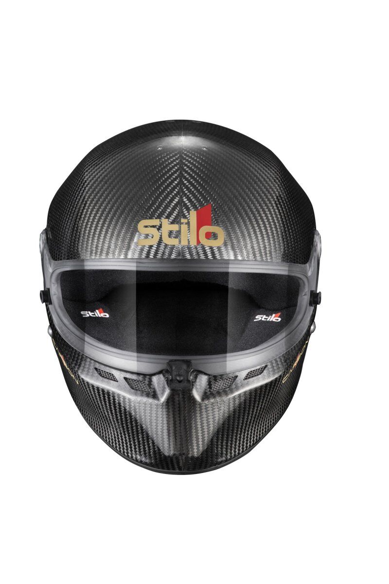 Stilo ST6 FN Carbon ABP full face helmet 3 Vooraanzicht van de ABP carbonhelm met viziervergrendeling