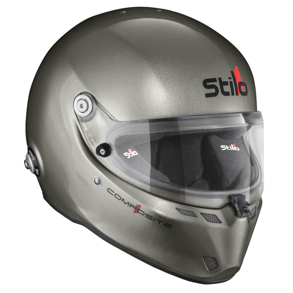 Stilo ST6 FN Composite Snell SA2025 integraalhelm 3 Grijze SA2025 composiethelm schuin van rechts