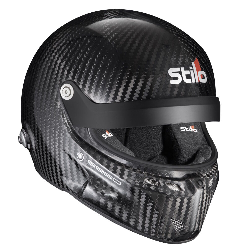 Stilo ST6 GT Carbon Turismo FIA 8860 casque intégral 2 GT 8860 helm schuin van rechts met ventilatie bovenop
