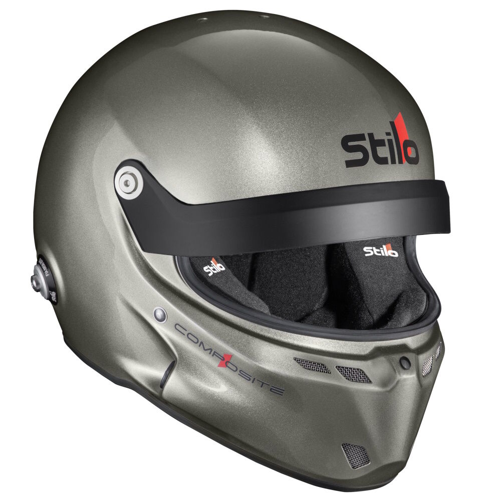 Stilo ST6 GT Composite Turismo full face helmet 3 Grijze GT composiethelm schuin van rechts