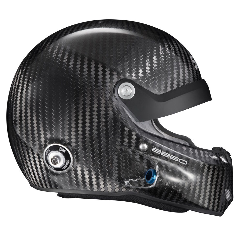 Stilo ST6 R Carbon Rally WL FIA 8860 casque rallye 5 Schuin aanzicht van de Stilo WL 8860 rallyhelm