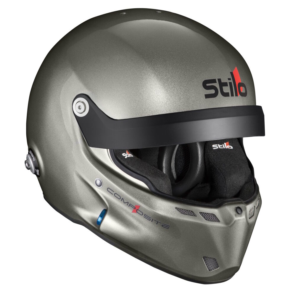 Stilo ST6 R Composite Rally rallyhelm 2 Schuin aanzicht van de composiet rallyhelm met intercom