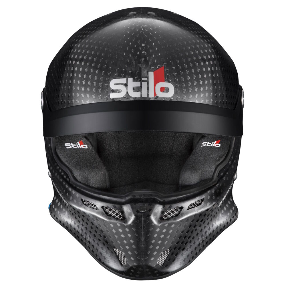 Stilo ST6 R Zero Rally WL FIA 8860 rally helmet 4 Vooraanzicht van de lichtste ST6 R met microfoon