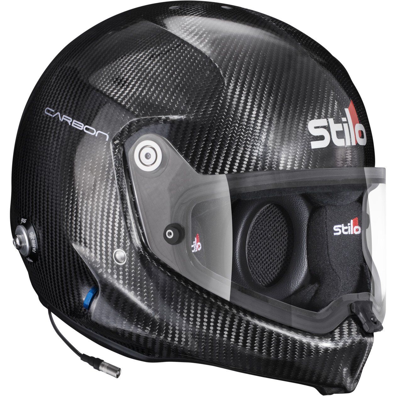 Stilo WRX Dirt Carbon Turismo Snell SA2025 casque intégral 2 Driekwart rechts van de SA2025 Dirt Turismo helm in carbon