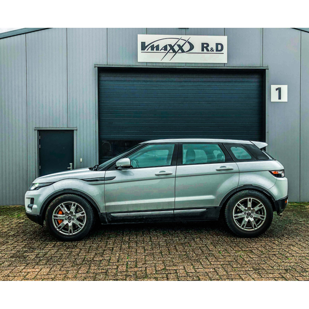 Range Rover Evoque V-Maxx Big Brake Kit 355 mm 6-zuiger 2 V-Maxx remset gemonteerd op een Range Rover Evoque