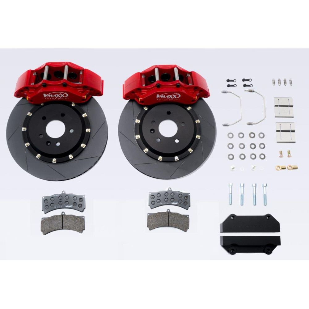 Range Rover Evoque kit gros freins V-Maxx 365 mm 6 pistons 1 Big brake kit Evoque 365 mm van V-Maxx met tweedelige remschijven en 6-zuiger remklauwen
