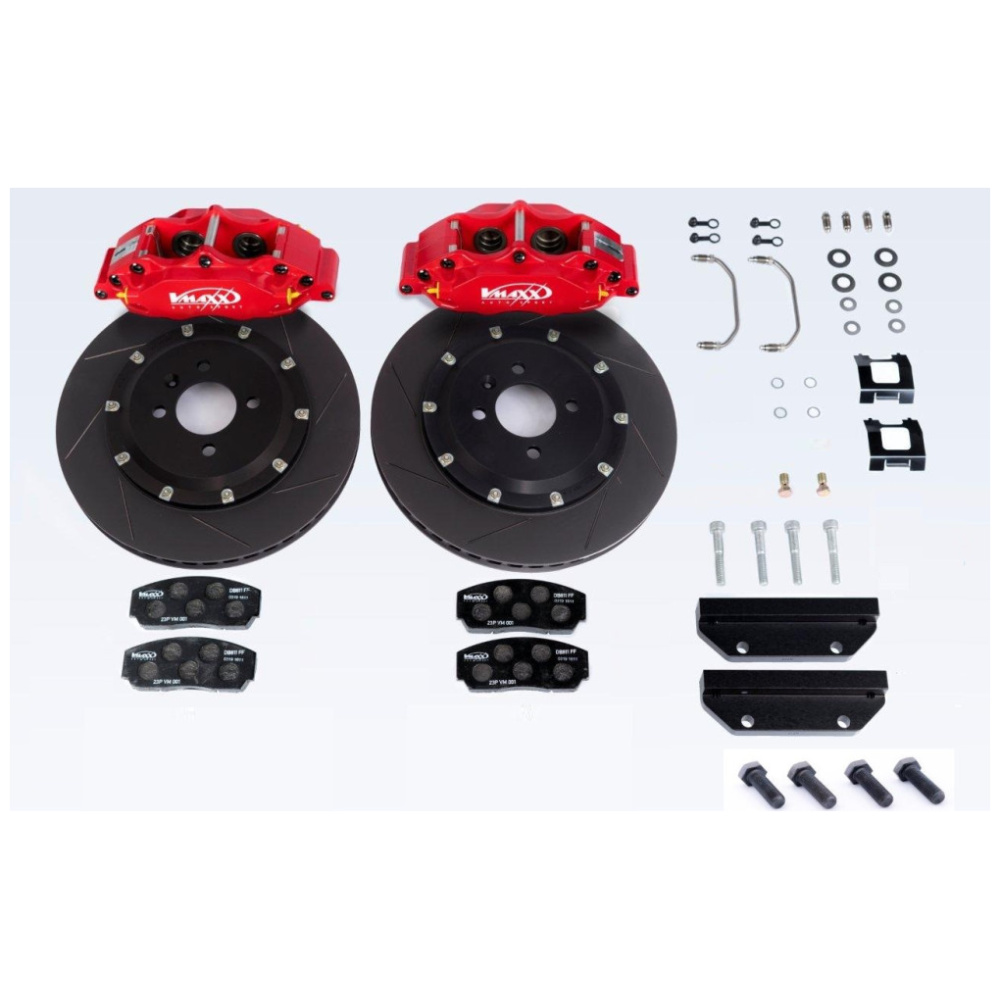 Big brake kit Fiesta ST Mk8 van V-Maxx met 330 mm schijven en 4-zuiger remklauwen