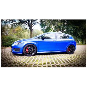 Big brake kit Leon 1P 355 mm van V-Maxx met 6-zuiger remklauwen en tweedelige remschijven